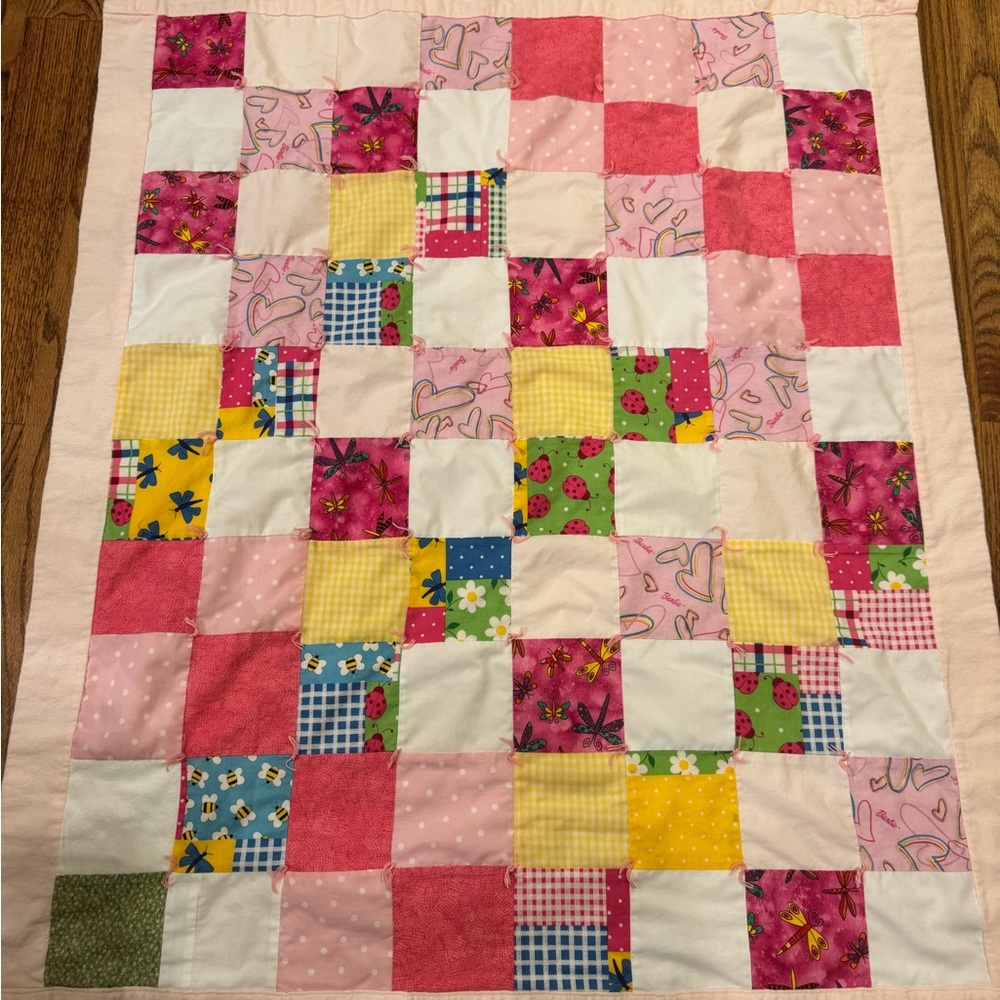 Lap/Crib Colorful Patchwork Quilt